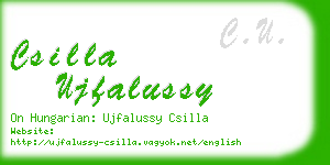 csilla ujfalussy business card